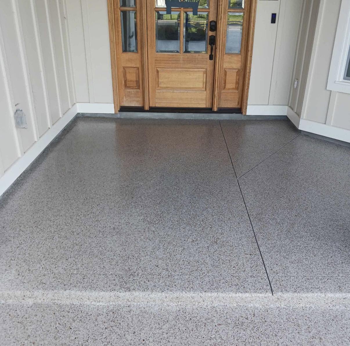 Flake epoxy patio and entryway coating Hopkinsville AZ